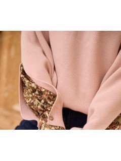 Sweter damski Czarter 40/42Pudrowy róz
