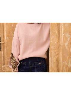 Sweter damski Czarter 40/42Pudrowy róz