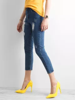 Spodnie jeans-JMP-SP-CHK004.84-ciemny niebieski
