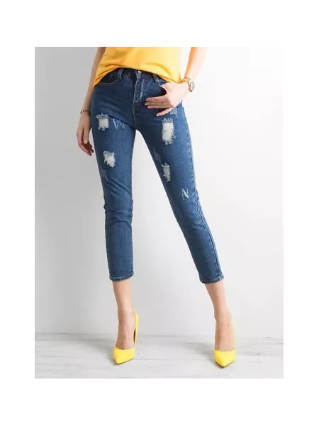 Spodnie jeans-JMP-SP-CHK004.84-ciemny niebieski