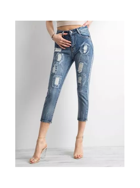 Spodnie jeans-JMP-SP-CHK001.81-niebieski