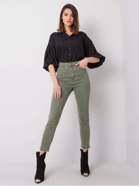 Spodnie jeans-319-SP-6056.43-khaki
