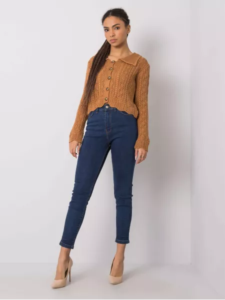 Spodnie jeans-320-SP-2614.05P-ciemny niebieski