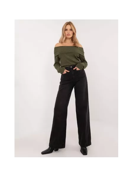 Spodnie jeans-D80016BD62456B150-czarny