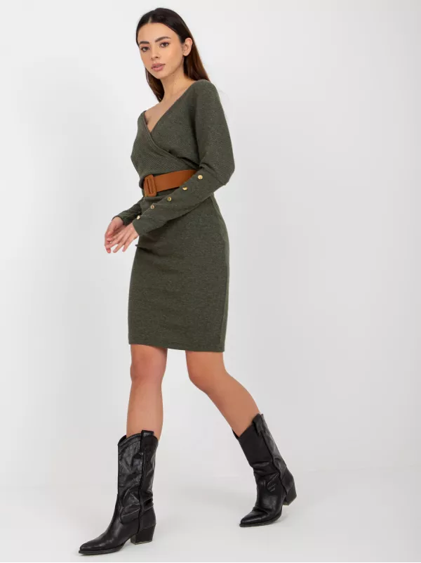 Sukienka-TW-SK-BE-BQ183.19-khaki