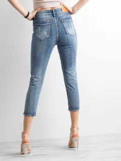 Spodnie jeans-JMP-SP-CHK001.81-niebieski