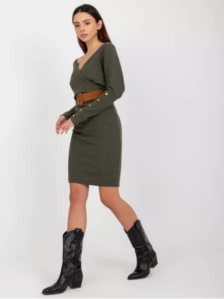 Sukienka-TW-SK-BE-BQ183.19-khaki