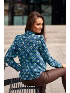 Bluzka z wiązaniem przy szyi