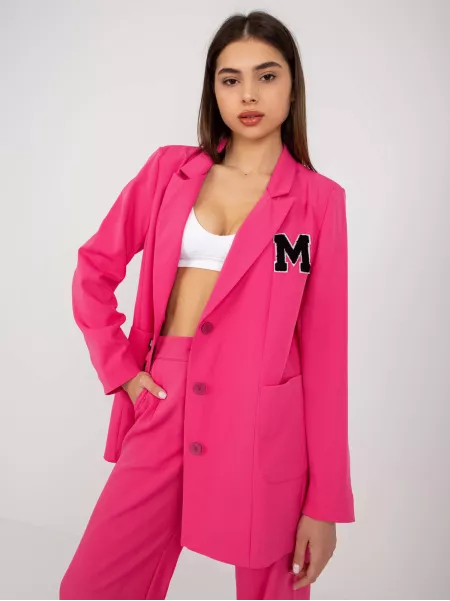 Marynarka-LK-MA-509239.40P-ciemny różowy