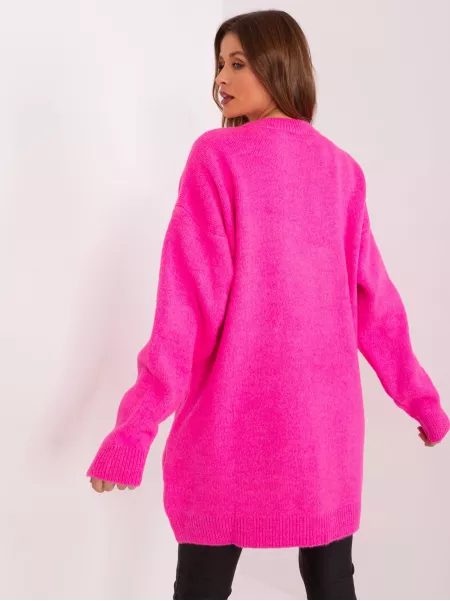Sukienka-LC-SK-0568.70P-fluo różowy