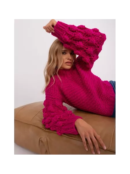 Sweter-AT-SW-2382.97P-fuksjowy