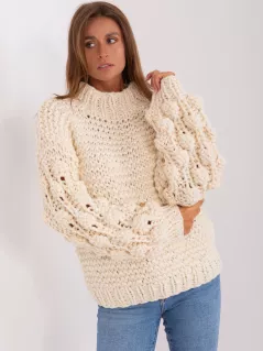 Sweter-AT-SW-2382.97P-jasny beżowy