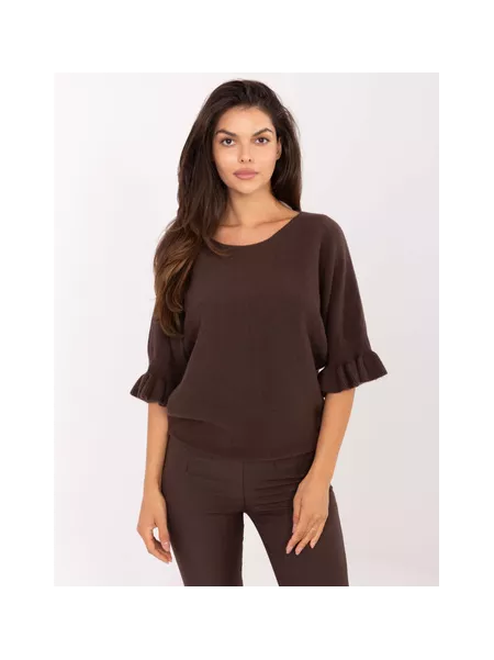 Sweter-IT-SW-99244.65-ciemny brązowy