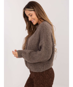 Sweter-MI-SW-1909.68-ciemny bezowy