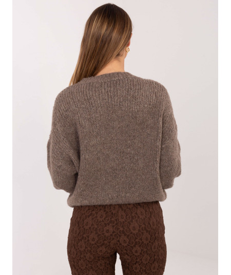 Sweter-MI-SW-1909.68-ciemny bezowy