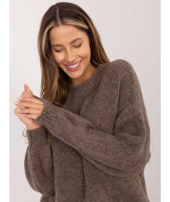 Sweter-MI-SW-1909.68-ciemny bezowy