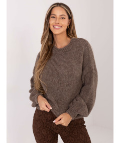 Sweter-MI-SW-1909.68-ciemny bezowy