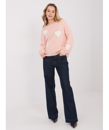 Sweter-MO-SW-1216.71-brzoskwiniowy