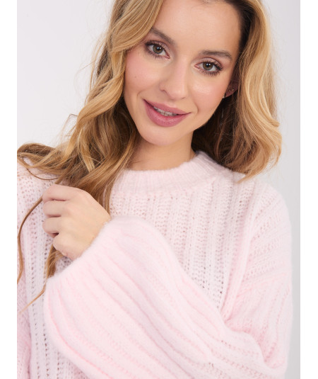 Sweter-MI-SW-1215.51-jasny różowy