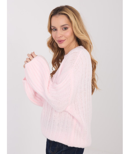 Sweter-MI-SW-1215.51-jasny różowy