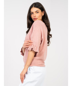 Sweter-IT-SW-99244.65-ciemny różowy