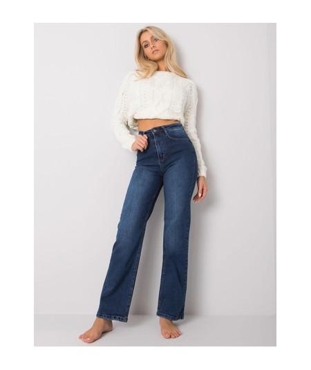 Spodnie jeans-MR-SP-351.72P-granatowy