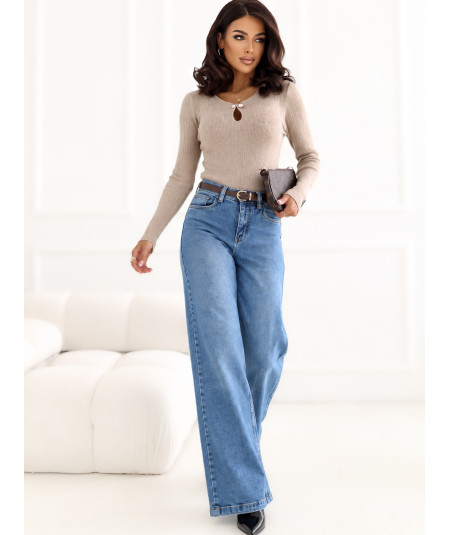 Spodnie jeans-D85094BA62673M330-niebieski