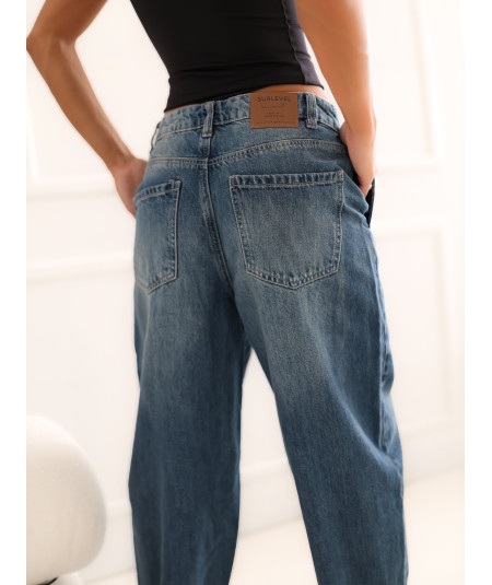 Spodnie jeans-D80044AH62683D320-ciemny niebieski