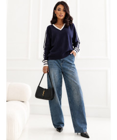 Spodnie jeans-D80044AH62683D320-ciemny niebieski