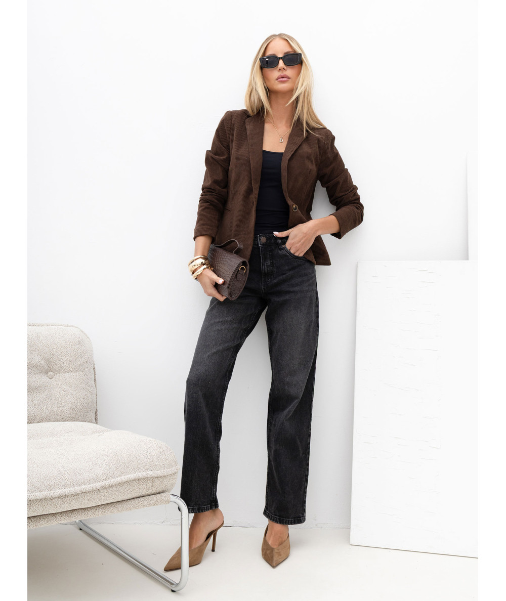 Spodnie jeans-D85096AH62682B167-czarny