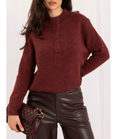 Sweter-IR-SW-K17003.99-ciemny czerwony