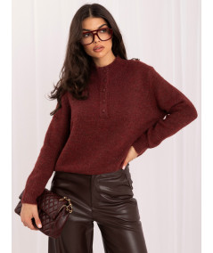 Sweter-IR-SW-K17003.99-ciemny czerwony