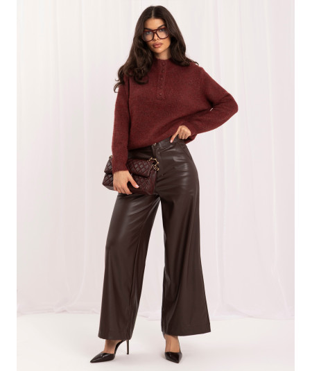 Sweter-IR-SW-K17003.99-ciemny czerwony