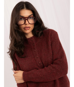 Sweter-IR-SW-K17003.99-ciemny czerwony