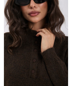 Sweter-IR-SW-K17003.99-ciemny brązowy